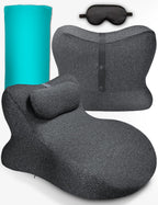 Comfort Pillow,Sweet Spot, 27° Lift Design for Perfect Couple Position, Rebound Memory Foam Cushion for Hip, Back & Neck Comfort (Black Gray)