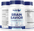 (3 Pack) Mindful Wellness Advanced Brain Savior Capsules, Official Mindful Wellness Supplement Pills, Mindful Wellness Support Capsules Premium Formula - All Natural Pills, 180 Capsules for 3 Months