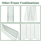 Kyrieval 48" Hx 18" L Cucumber Trellis for Garden A Frame Plant Support for Raised Bed, Outdoor Indoor Plant Garden Trellis for Climbing Plants