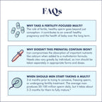 FullWell Men's Multivitamin - Daily Multivitamin for General & Reproductive Health - Supports Sperm Health & Hormone Balance - Fertility & Conception Support - Men's Prenatal - 120 Count (30 Servings)
