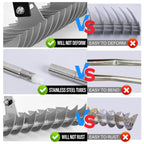 YEELOR Thatch Rake with 15‑inch Rake Head and Long Handle