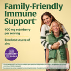 MegaFood Elderberry Immune Support Supplement - Vegan Elderberry Gummies for Adults - Made with Zinc and Real Food - Pectin-Based, Gluten-Free, USDA Organic - 54 Gummies, 27 Servings (Pack of 2)