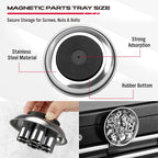 6-Piece Telescoping Magnetic Pickup Tools Set: 31in Portable Magnetic Pickup Stick, 25in Pen-Style Magnetic Pickup Tool, 20in Flexible Bendable Spring Magnet Stick with 4in 9in Magnet Parts Tray