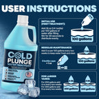 Durabasics 3in1 Cold Plunge Water Treatment – Helps Maintain Clear, Fresh-Looking Water | Cold Plunge Cleaner & Water Stabilizer | 64 -Week Supply | Easy to Use | Ice Bath Water Treatment – 64 oz