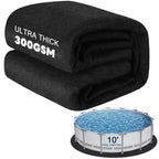 300G/M² Thicker Pool Liner Pad for Above Ground Swimming Pools,10 Ft Round Under Pool Padding, Durable Geotextile Material, Double Density Puncture Resistant, Extend Liner Life,Mats for Pool Bottom