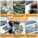 Kartio 42002-0007S Control Board Kit Replacement for Pentair MasterTemp 200/250/300/400 and Sta-Rite Max-E-Therm SR200/SR333/SR400, with 472610Z Switch Membrane Pad