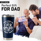 WITTSPOT Birthday Gifts for Men, Dad, Him, Handyman, Grandpa on Fathers Day, Christmas - Dads Birthday Gift Ideas - Cool Mens gifts Ideas, Mens Birthday Gift Ideas - Stainless Steel Men Tumbler 20Oz