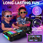 Tsomtto Kids DJ Mixer Table Musical Toy with Lights & Bluetooth