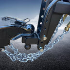 TeukRiGa 5/16"x48" Grade 30 Steel Boat Trailer Safety Chain with Spring Clip Hooks 7000 lbs, 2 Pcs (5/16"x48")