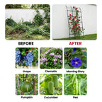 popsea 7.2 ft No-Drill Leaning Garden Trellis for Climbing Plants