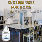 OrganicMatters Vinegar 30% Organic Industrial Cleaning Agent Concentrate, Pure Non-GMO Kosher All-Purpose Home & Garden Vinegar, Eco-Friendly (128 oz Gallon Refill)