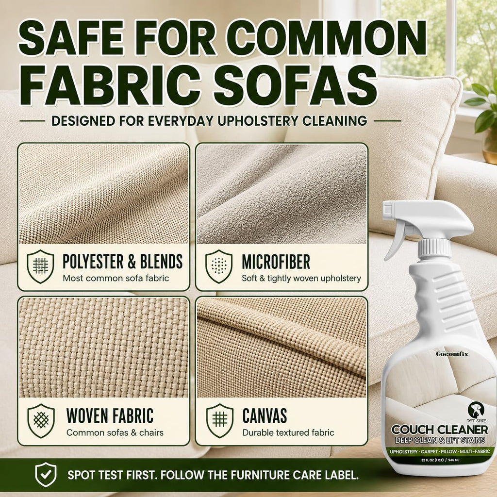 Couch & Sofa Cleaner Spray, Upholstery Stain Remover for Fabric Furniture