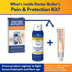 Doctor Butler's Hemorrhoid Treatment Bundle - Includes Advanced Hemorrhoid & Fissure Ointment with Lidocaine for Fast Acting Relief and Hemorrhoid Spray with Witch Hazel for Itch Relief*