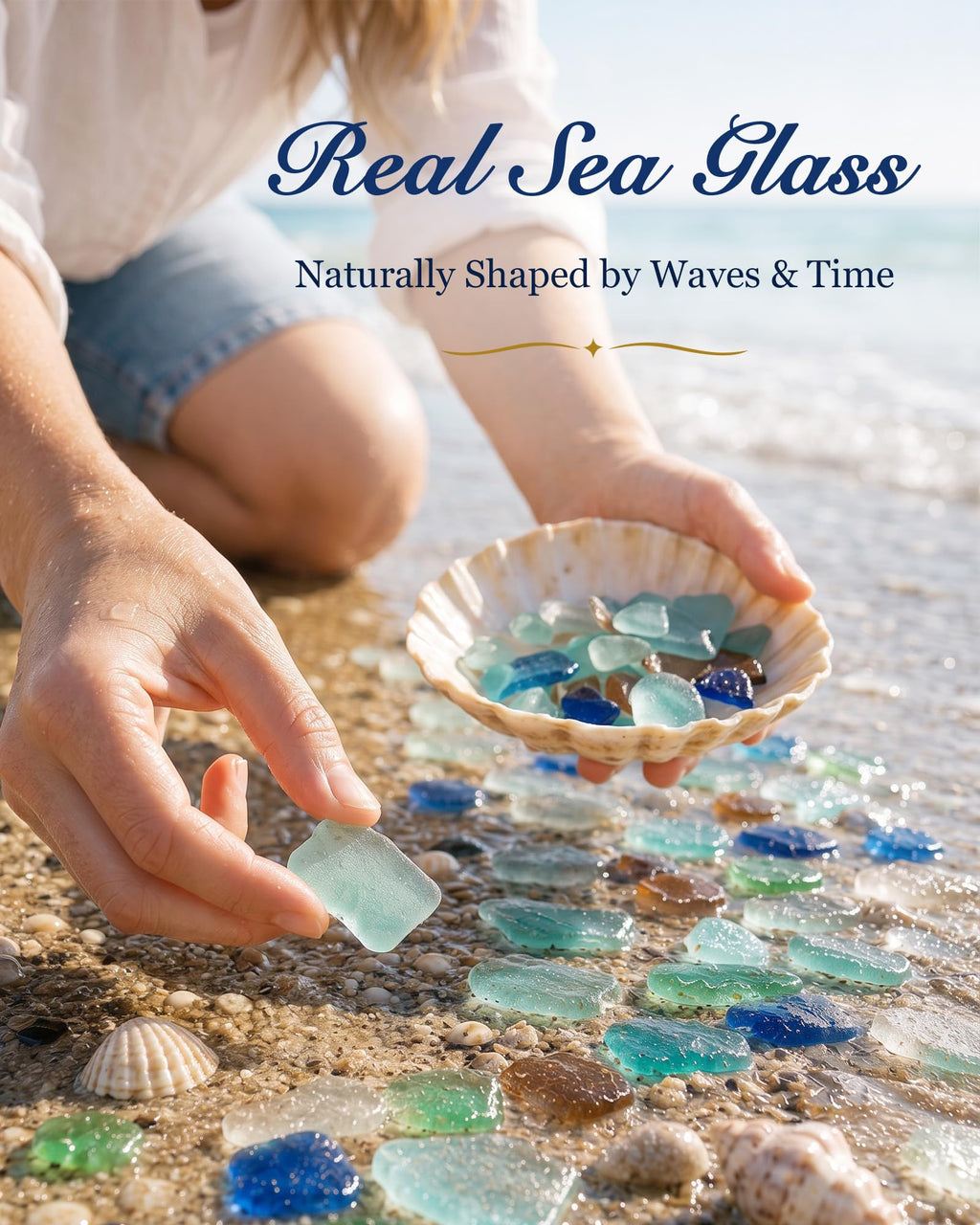 Sea Glass Advent Calendar 2026 for Women and Teen Girls, Jewelry DIY Craft