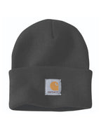 Carhartt Mens Knit Cuffed Beanie Hat, Black, One Size US