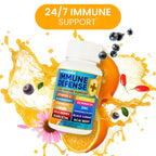 12 in 1 Immune Defense Vitamins - Immune Support Supplement w/VIT D3, Vitamin С, Zinс, Echinacea, Elderberry, Ginger &More - Natural Immunity System Booster - Immune & Muscle Health 120cs