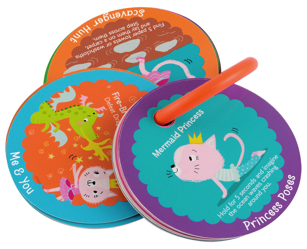 MOLLYBEE KIDS Preschool Action Cards Kitty Princess Dance and Play, 3,4 Year Old Girl Gifts