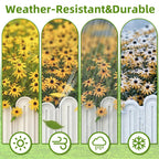 Ruppence 40Pcs 42ft White Garden Edging Border, Plastic Landscape Edging