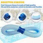 5-Pack Pool Cleaner Hose for X7 T3 T5 MX6 MX8, 39 in Swimming Pool Vacuum Hose Replacement Kit, R0527700 X38210S Twist Lock MX6 Replacement Parts