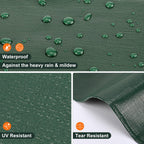 Patiobay Tarp 20x20 Feet, 16 Mil Large Waterproof Tarps Heavy Duty with Brass Grommets, Thick Plastic Tarp, UV Resistant Tear&Fade Resistant, Reinforced Edges for Outdoor Pool Car Camp Tent