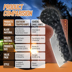 Southern Trapper Mini Pocket Knife with Leather Sheaths - Pack of 2 - Compact EDC Knife Set for Camping, Hiking, Hunting, Fishing, and Everyday Carry Gifts - Pocket Knives for Men and Women