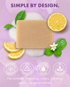 Candida Freedom Massey’s CF 100% Natural Probiotic Soap - Powerful Tea Tree and Lemon Body Soap - 4oz Lemon Scent