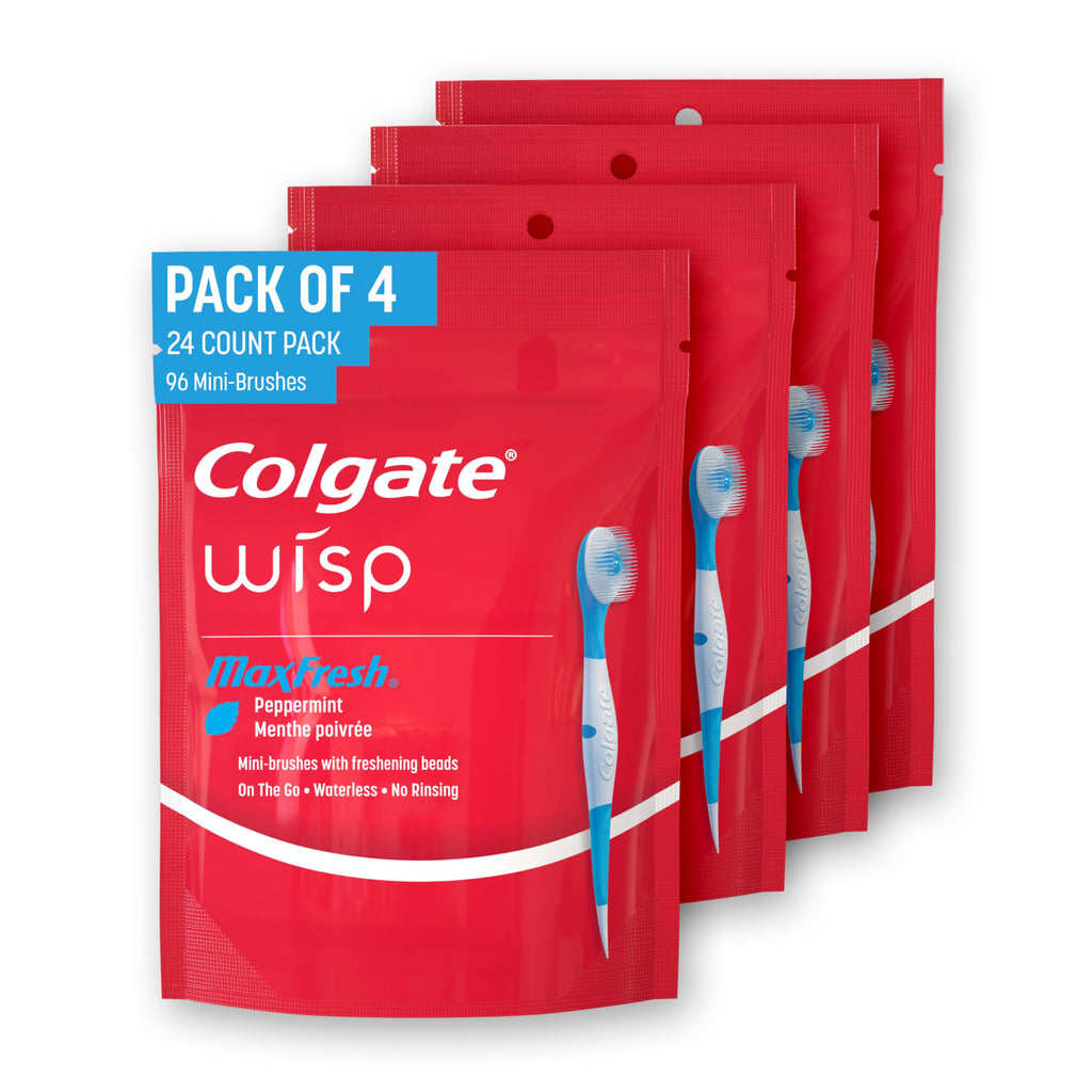 Colgate Toothbrush Toothpaste Max Colgate Max Fresh Wisp Disposable Mini Travel Toothbrushes, Peppermint ...