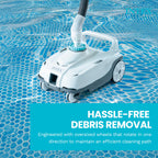 INTEX 28006E ZX100 Pressure-Side Above Ground Automatic Pool Cleaner: For Bigger Pools – Cleans Pool Floor – Removes Debris – Removable Filter Tray – 21ft Tangle Free Hose