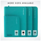 Vault X 9 Pocket Trading Card Zip Binder, 360 Cards, Premium Exo-Tec Album Material, 20 Side-Loading Pages, Folder for Collectible Games, Sports, TCG (Teal)