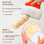 Complete Sourdough Starter Kit, Banneton Bread Proofing Basket with Glass Sourdough Starter Jar, Sourdough Bread Baking Supplies, 9'' Round Bread Proofing Basket, Sourdough Starter for Bread Making Baking Fermentation