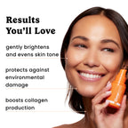 Timeless Skin Care Vitamin C Serum with Vitamin E & Ferulic Acid - Brightening Serum - for Oily & Dry Skin - Fragrance-Free - 1 oz