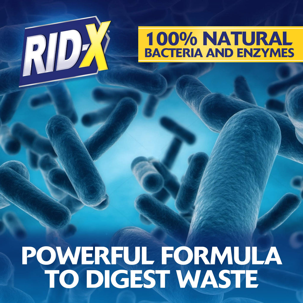 Rid-X Septic Tank Treatment Enzymes,3 Month Supply Septi-Pacs,3.2oz,(Pack of 2)