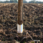 HiHydro 12 Inch Stainless Steel Soil Probe with 2 Sample Bags, T-Handle Soil Test Kit for Plant Care, Garden, Lawn, Farm