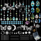 400Pcs DIY Suncatcher Making Kits,Crystal Suncatcher Prism Kit