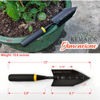 Kemaier 5-Piece Garden Tool Set, Heavy-Duty Stainless Steel Premium Tools