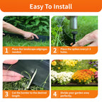 4-in 100-ft Plastic Landscape Edging Decoration, Equipped with 150 Stakes