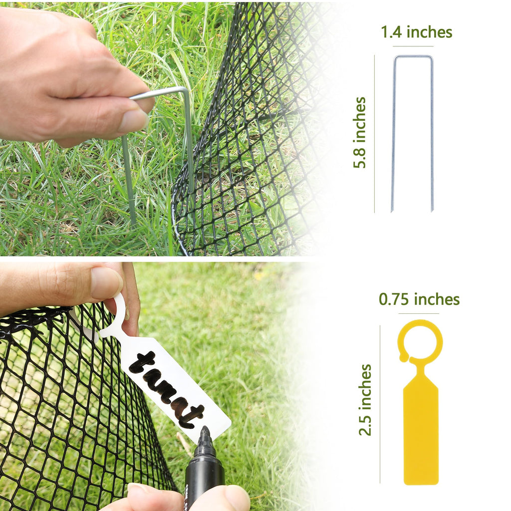 10 Pack 9.2 x 9.2 Inch Chicken Wire Cloche Plant Protectors from Animals