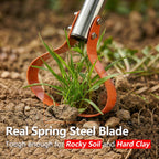 CKLT 63-Inch Weed Remover Tool with 15° Sharp Spring Steel Blade