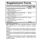 NusaPure Maca Root Black, Red, Yellow Capsules, 750 mg, 180 Veg Capsules (Non-GMO, Vegan)