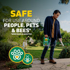 Spruce Weed & Grass Killer₃ Kit, Power Wand, 2 AA Batteries Included, 64 Oz