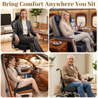 TranquilRelax 3-Inch Memory Foam Seat Cushion for Office Chair, Large