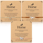 Ecation 30 Sets Horse Bracelets Gift Horseshoe Party Favors for Horse Lover