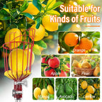 ACTREY 26FT Reach Fruit Picker Pole with Basket Telescoping,Apple Picker