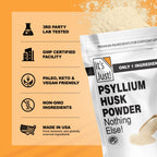 It's Just! - Psyllium Husk Powder, Easy Mixing Dietary Fiber, Cleanse Your Digestive System, Finely Ground Powder, Ideal for Keto Baking, Non-GMO (4 Pound (Pack of 1), Natural/No Added Flavor)
