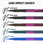 Maybelline Eyestudio Master Precise All Day Waterproof Liquid Eyeliner Makeup, Matte Black, 1 Count (Packaging May Vary)