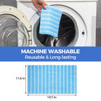 Peachicha Reusable Cleaning Cloths Handi Wipes Reusable Cloths Disposabel Dish Towels Dry Handy Wipes Big Durable Absoebent and Dry Quickly 100 Count, Blue