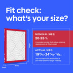 Filtrete 20x25x1 Air Filter, MERV 11, MPR 1000, Allergens & Pet Dander, 3-Month AC and Furnace Filters, Cleaner Air, Reliable Airflow, 6 HVAC Filters (Actual Size 19.68 x 24.68 x 0.81 in)