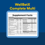 WellBetX Complete Multi by Natural Factors, Supports Healthy Carbohydrate Metabolism, 120 tablets, 120 Tablets
