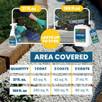Easihold Rock Glue 1.3 Gallon – Gravel Binder for Pea Gravel & Stones. Long-Lasting Mulch Glue for Landscaping – Non-Toxic, Ready-to-Use Gravel Lockdown for Paths, Patios & Garden Borders