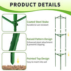 TCBWFY 4-Pack 48-Inch Adjustable Tomato Cages, Heavy-Duty Metal Plant Support Trellis for Garden and Pots, DIY Tomato Stakes, Height Adjustable 16 to 192 Inches